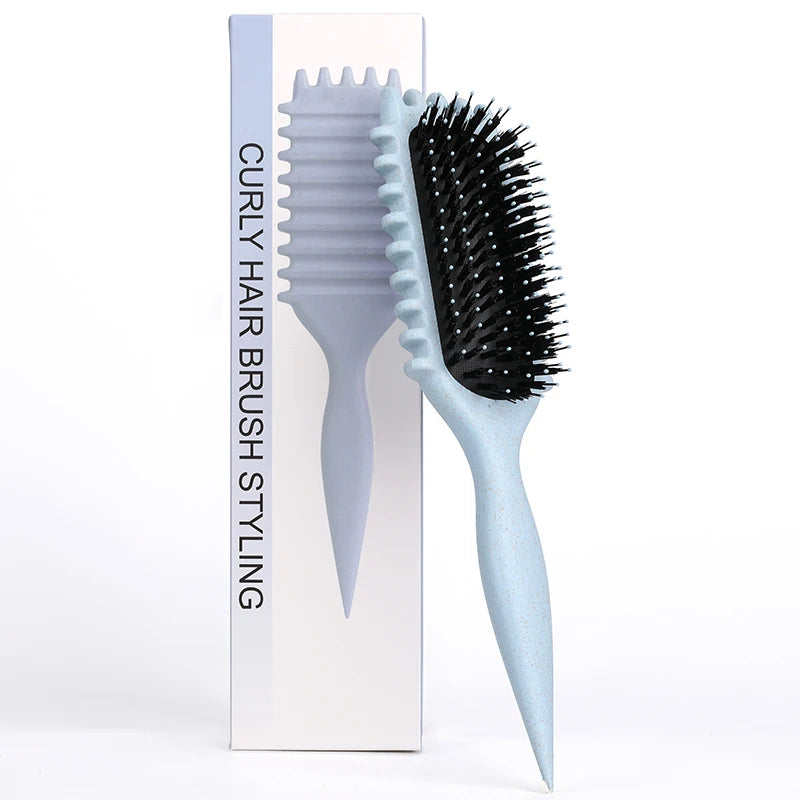 Salon Styling Curly Hair Styling Brush Curl Hair Brush for Combing and Shaping Men's and Women's Curls Reduce Pulling Tools
