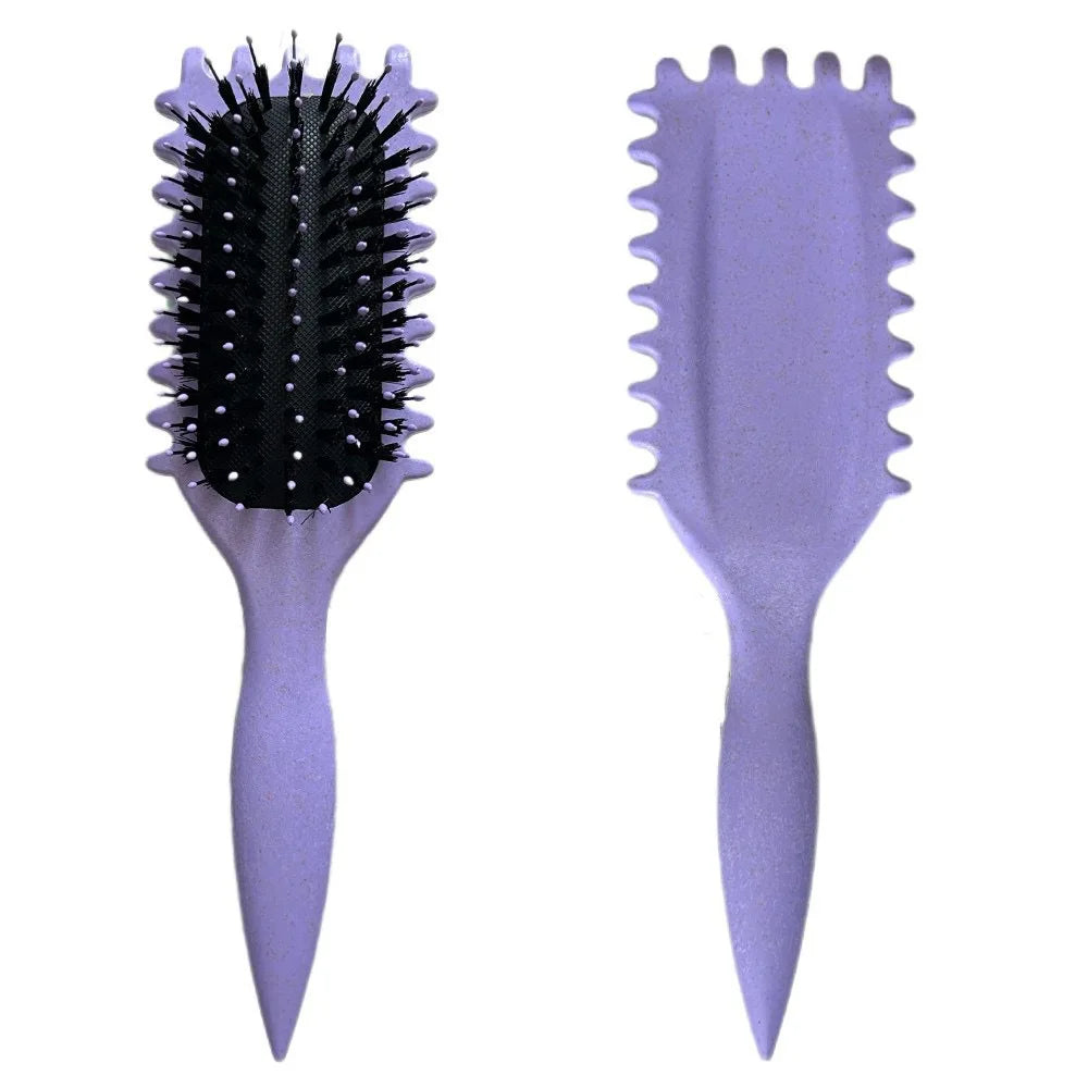 1PC Salon Styling Curly Hair Styling Brush Curl Hair Brush for Combing and Shaping Men's and Women's Curls Reduce Pulling Tools