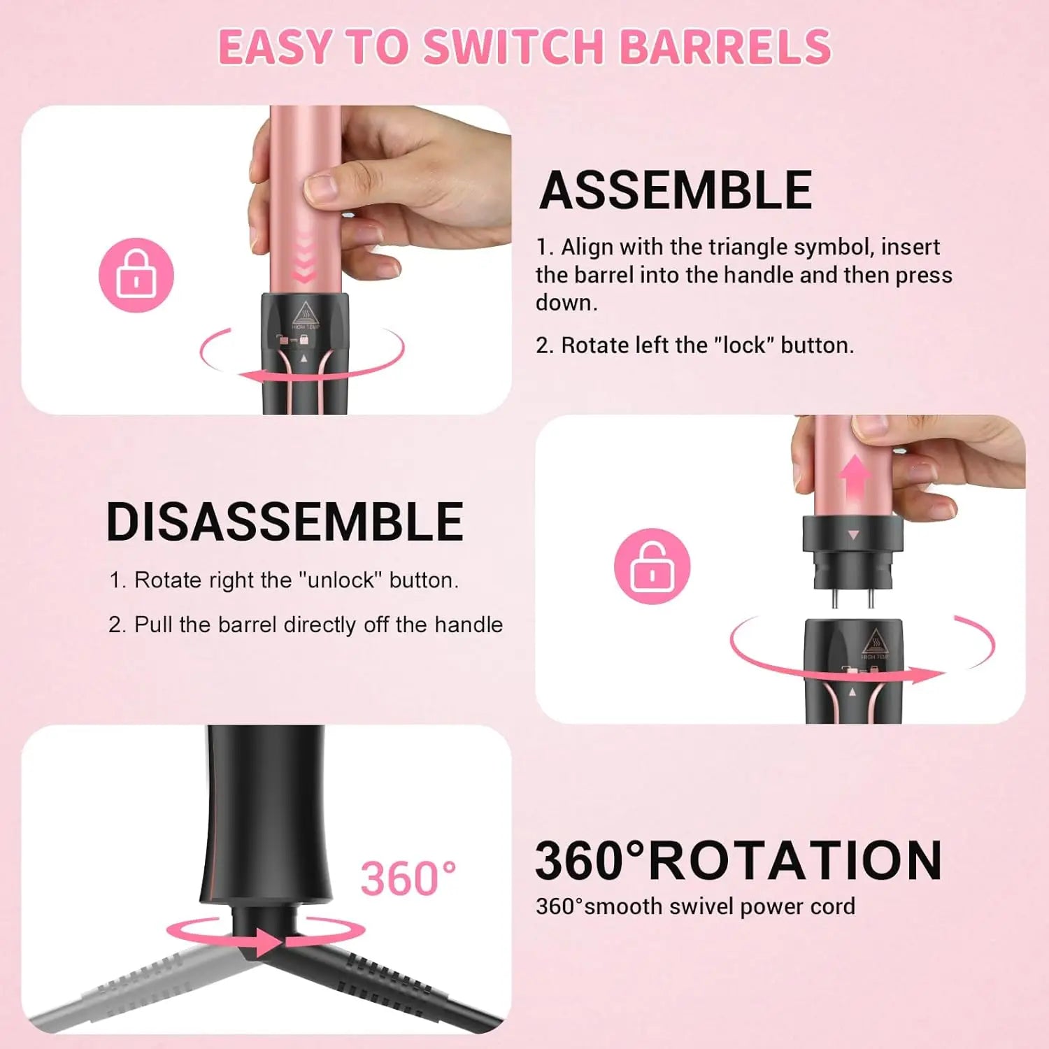 Hair Curler 5 in 1 Professional Curling Iron Hair Straightener Styling Tool For Professional Hair Dryer Household